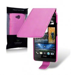 Flipväska HTC One Pink Slim