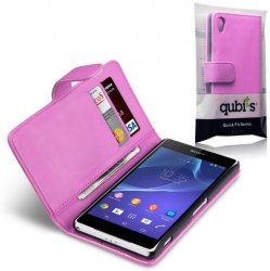 Mobilväska Xperia Z2 Pink Qubits