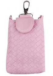 Halsväska Luxury Weave Design Pink