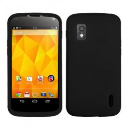 Silikonskydd Google Nexus 4 Black