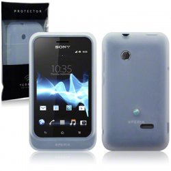 Silikonskydd Xperia Tipo Frosted White