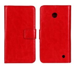 Mobilväska Lumia 630 Red w/Stand