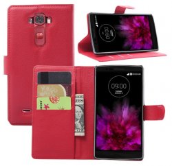 Wallet Case LG G Flex 2 Red w/Stand
