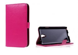 Mobilväska Galaxy Note 3 Neo (N7505) Pink w/Stand