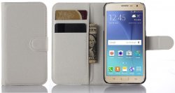 Mobilväska Galaxy J3 White w/Stand