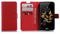 Mobilväska LG K8 Red w/Stand