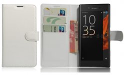 Mobilväska Sony Xperia XZ White w/Stand