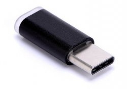 Adapter Micro USB Till USB-C Svart