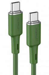Grön usb c till usb c kabel på 1,2 meter.