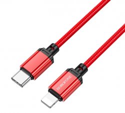 USB C till Lightning Kabel 1 Meter 20W Röd Borofone