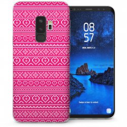 Samsung Galaxy S9 Plus Skal - Pink Pattern