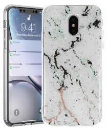 skal med marmor mönster och en glittrig yta för Xiaomi redmi 8A från skal-man.se online
