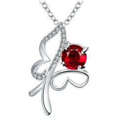 Halsband Butterfly Red