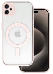 iPhone 11 Magsafe Skal Transparent / Ljusrosa