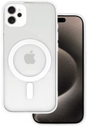 iPhone 11 Magsafe Skal Transparent / Vit
