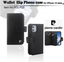 Pierre Cardin fodral i svart till iPhone 12 och iPhone 12 Pro.