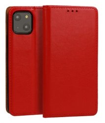 Fodral till iPhone 13 i äkta italienskt läder i färgen röd.