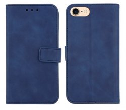 Blått plånboksfodral i eko läder för iPhone 7 och iPhone 8 från skal-man.se.