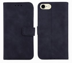 Plånboksfodral iPhone 7 / iPhone 8 Eko Läder Svart