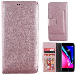 Plånboksfodral iPhone X/XS Rosa Med 5 Kortfack