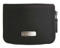 Saccobono Mini Plånbok 8 Kortfack + 1 Sedelfack + 1 Myntfack Svart Nylon