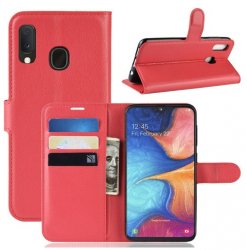 Plånboksfodral Samsung Galaxy A20E Röd