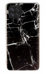 Svart marmormönstrat skal för Samsung Galaxy A22 5G.