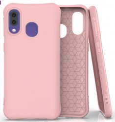 Samsung Galaxy A40 skal silikon rosa.