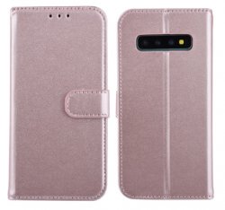 Plånboksfodral Samsung Galaxy S10 Roséfärgad