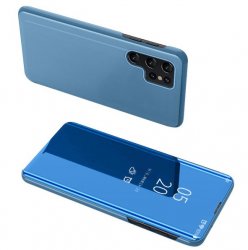 Blått view cover fodral till Samsung Galaxy S22 Ultra.