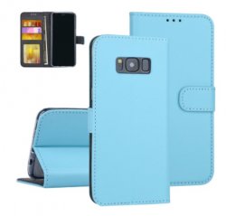 Mobilväska Samsung Galaxy S8 Light Blue w/Stand