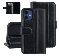 UNIQ Plånboksfodral iPhone 12 Mini Svart