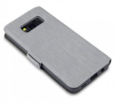 Mobilväska Samsung Galaxy S8 Leather Grey Slim