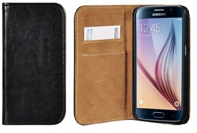 Mobilväska Samsung Galaxy J5 2017 Italian Leather Black