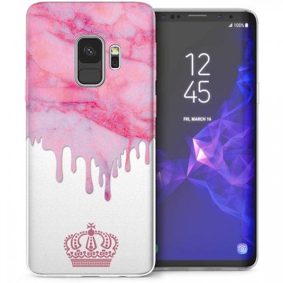 Mobilskal Samsung Galaxy S9 Pink Crown