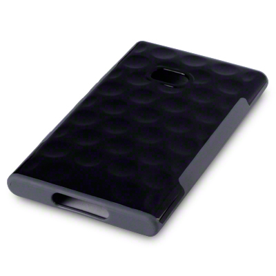 Back Cover Lumia 900 Side Grip Black