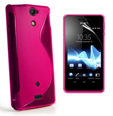 Back Cover Xperia V Style Pink