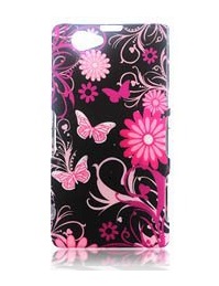 Back Cover Xperia Z3 Compact Black Butterfly