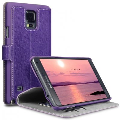 Mobilväska Galaxy Note 4 Purple Slim