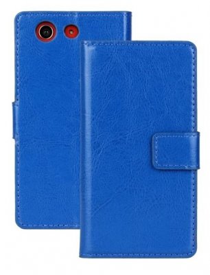 Mobilväska Xperia Z3 Compact Blue w/Stand