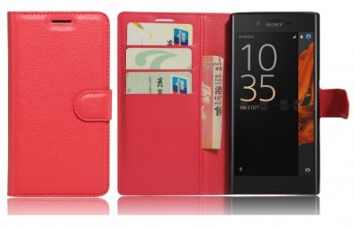 Mobilväska Sony Xperia XZ Red w/Stand