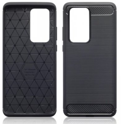 Karbonmönstrat svart skal för Huawei P40 från skal-man.se