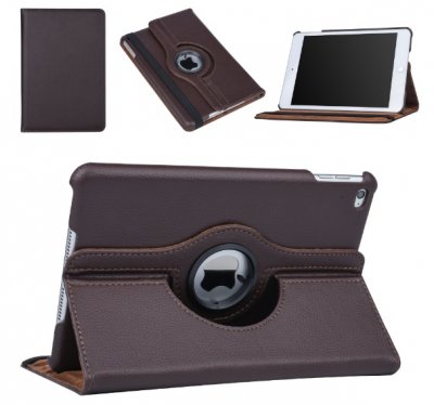 Väska iPad Mini 4 Mörkbrun Roterbar