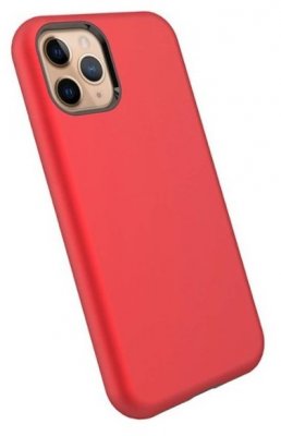 Mobilskal till iPhone 11 Pro i ekovänligt pu läder i färgen röd