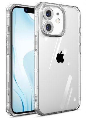 Extremt stöttåligt skal i transparent med bra grepp för iPhone 11.