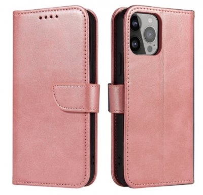iPhone 13 Pro Max plånboksfodral rosa.