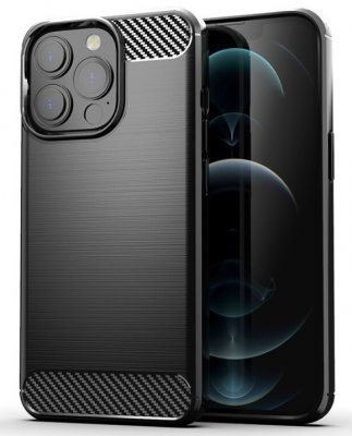 Karbonmönstrat svart skal för iPhone 14 Pro Max.