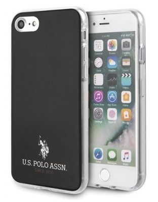 u.s polo skal i svart för iPhone 7 och iPhone 8.