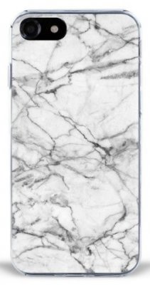 iPhone 7 & iPhone 8 skal i vit marmor från skal-man.se.