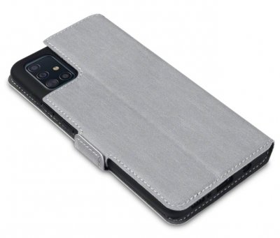 Grått plånboksfodral till Samsung Galaxy A51 från skal-man.se